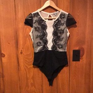 Sheer Lace Bodysuit size M